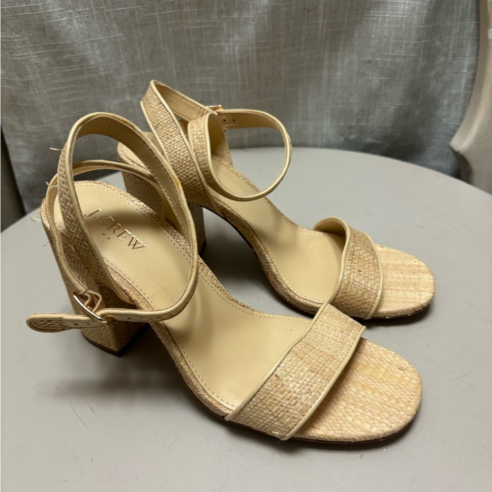 J. Crew block heel sandals